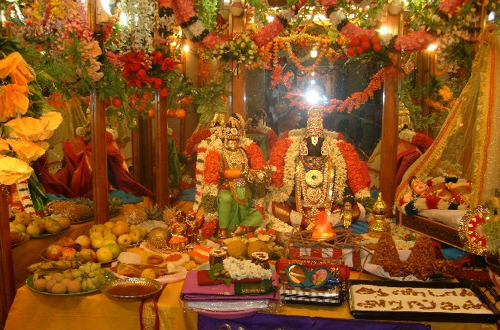 Goda Kalyanam Goda Kalyanam is celebrated at the end of Dhanurmasam to mark the marriage of Goda devi